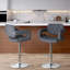 Tabouret de bar rotatif à hauteur ajustable Quira-1810062792