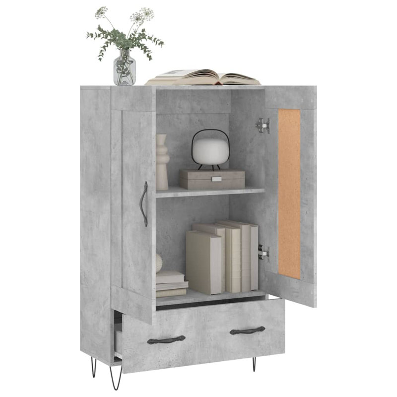 Annell Storage Cabinet, Concrete grey