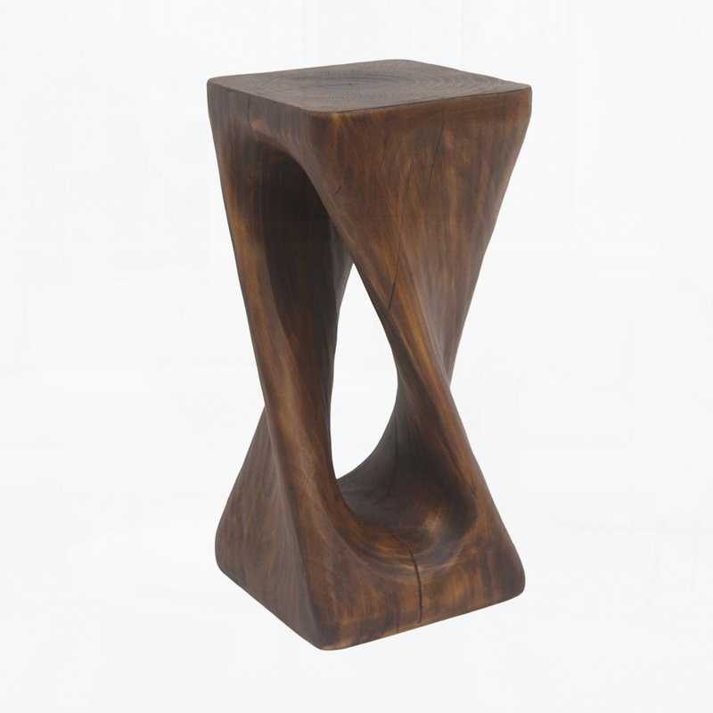 Outdoor Side Table, Antique Brown