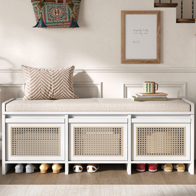 Banc de 48 po avec rangement caché et coussin