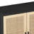 Elegant And Functional 4-Door Rattan Decorative Storage Cabinet-1016998059