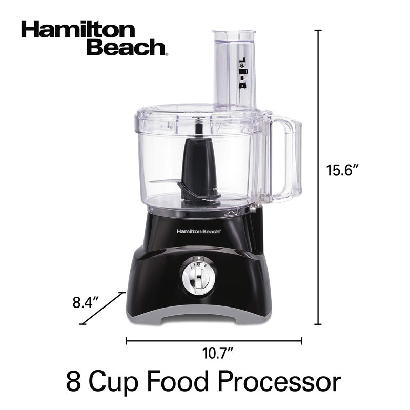 Hamilton Beach® Food Processor 8 Cup Black