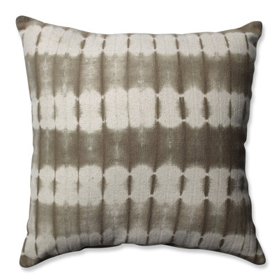 Embroidered Cotton Reversible Throw Pillow
