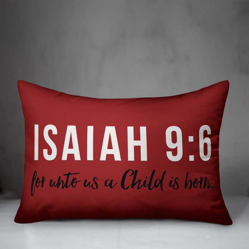 Isaiah 9:6 Rectangular Lumbar Pillow