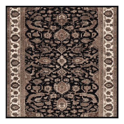 Tapis brun lavable à la machine