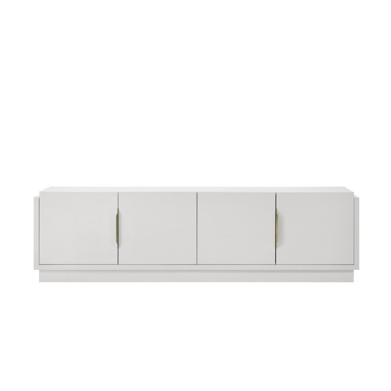 Carrington 70"W White 4-Door TV Stand