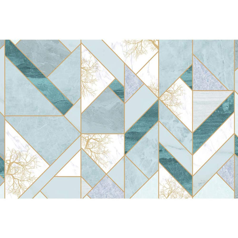Geometric Peel & Stick Geometric Border, 66" L x 96" W