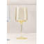 Ensemble de verres à vin élégants (4 pièces), 7,9 po x 7,9 po x 7,9 po | Fabrication en verre 100% capacité 10,8 oz liq. Saumon éclatant, jaune, bleu et vert | Parfait pour les réceptions et la décoration intérieure, lavage à la main recommandé