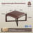 24" Wide Faux Leather Upholstered Square Ottoman-574127188