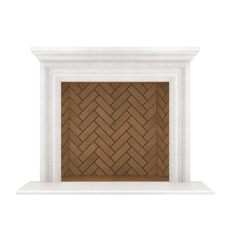 Grand Monterey Fireplace Surround, Smooth White