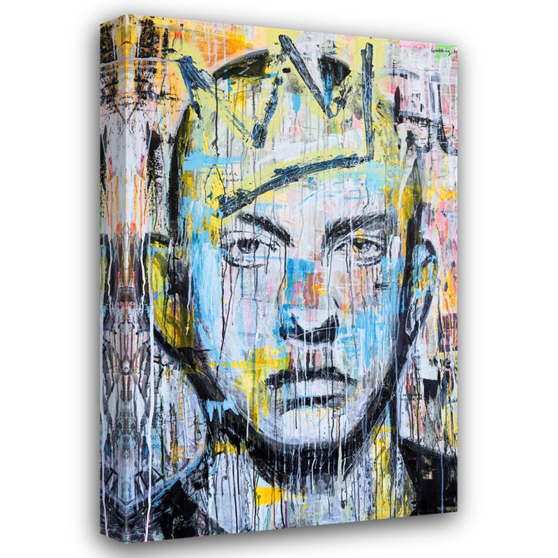 «Eminem» par Pratikacha Muir, reproduction d'art sur toile tendue, H 18 po x l 15 po x P 1,5 po