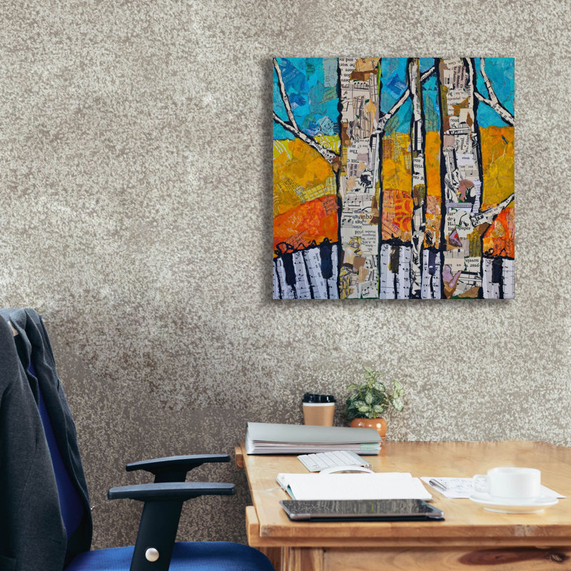 «Wild White 2» par St. Hilaire Elizabeth, art mural sur toile, H 26 po x l 26 po x P 1,5 po