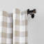 Victorine Adjustable 1" Single Curtain Rod with Contemporary Cap Finial-1357210190-1344472400