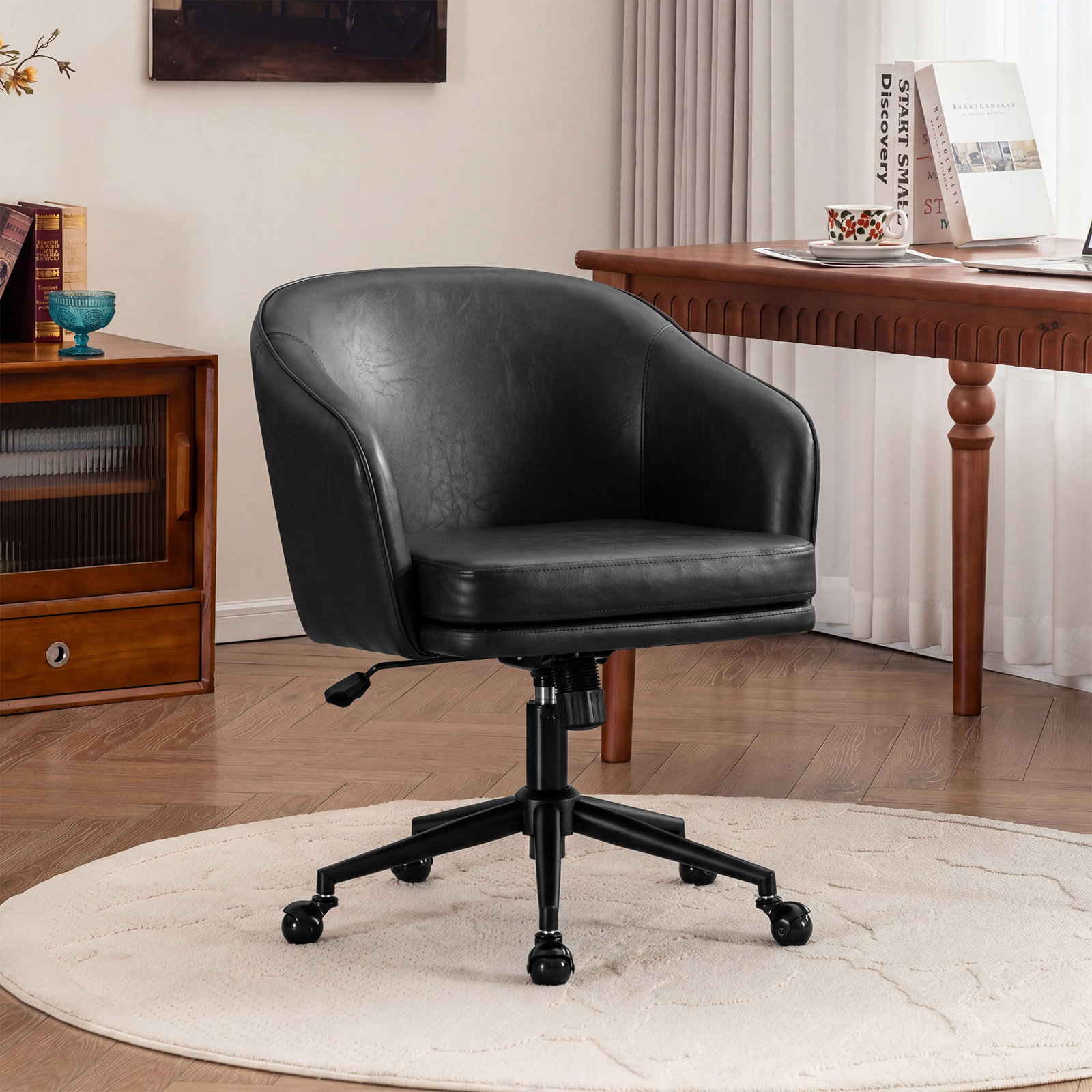 Toscani Office Chair with Lumbar Support, Black