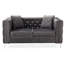 Causeuse contemporaine stylisée grise-1769696296