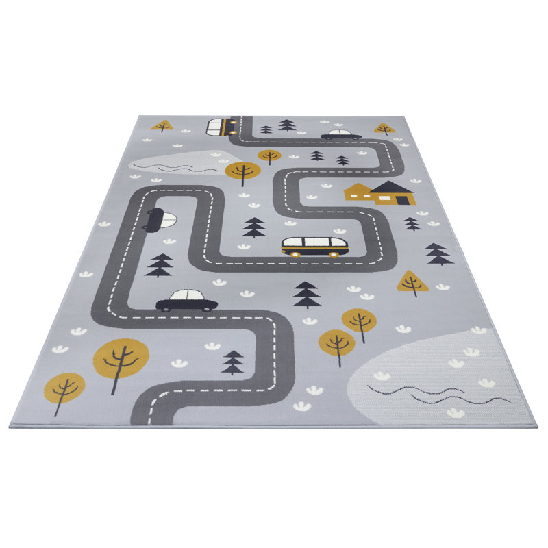 Dream Street Tufted Grey Rug, Rectangle 160 x 220cm
