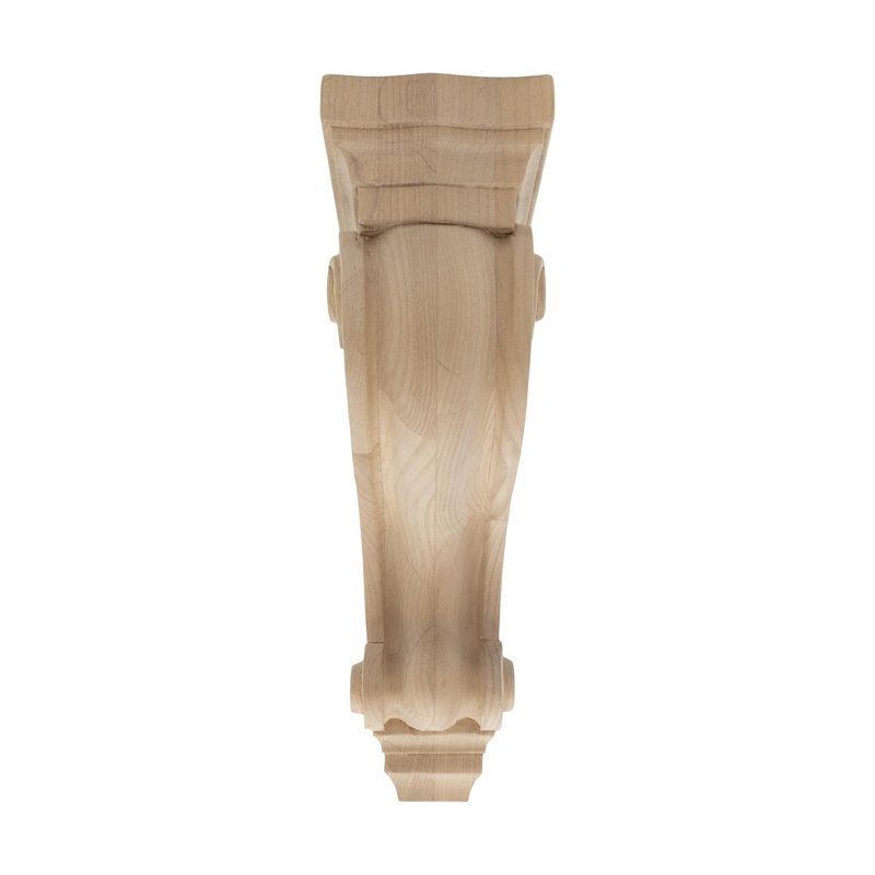 Unfinished Alder Wood Mission Style Corbel 10.5"