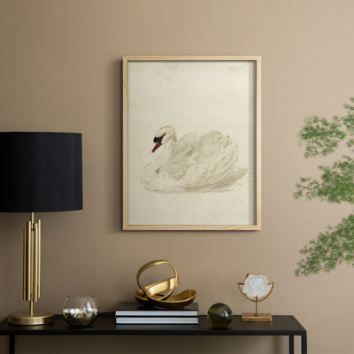 «Vintage Animal Print I», reproduction encadrée - bois massif