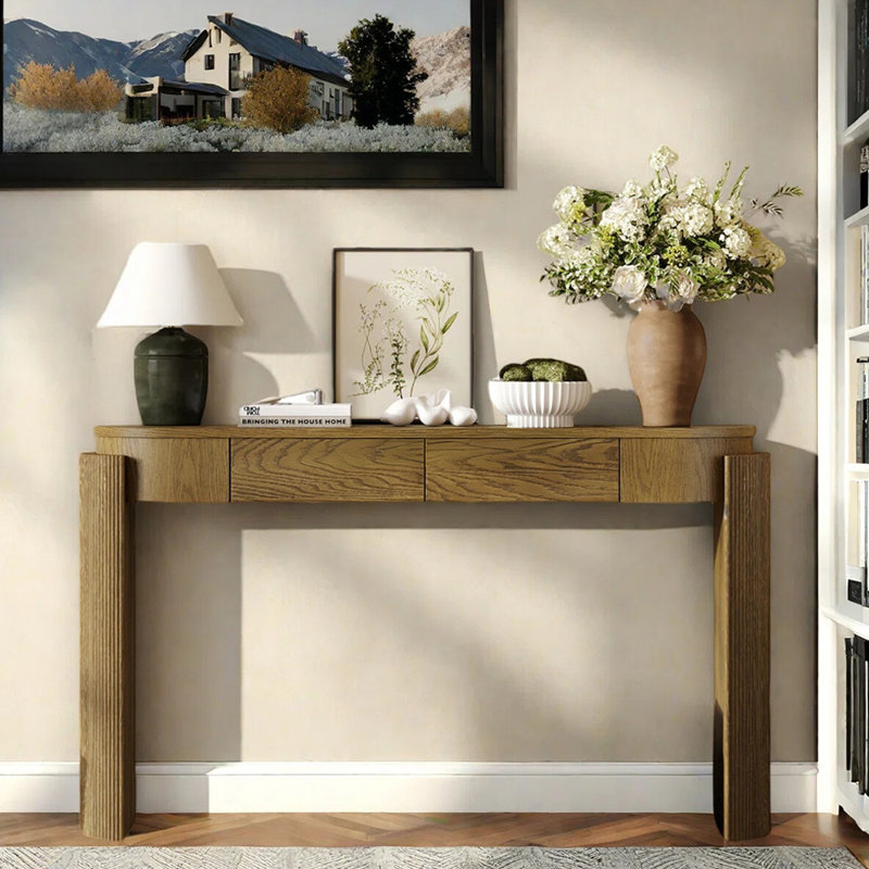 Console American Country, H 32,7 po x l 55,1 po x P 13,8 po, Brown