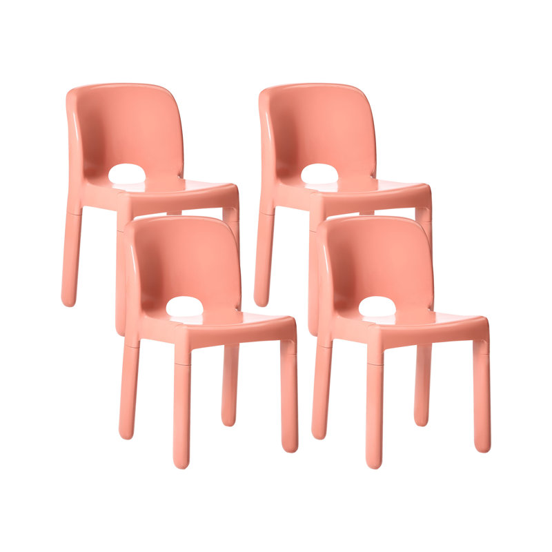 Outdoor Patio Dining Side Chair, Red