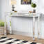 Console à miroir noir avec 4 pieds-1936148715