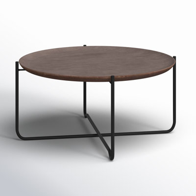 Solid Wood Cross Legs Coffee Table