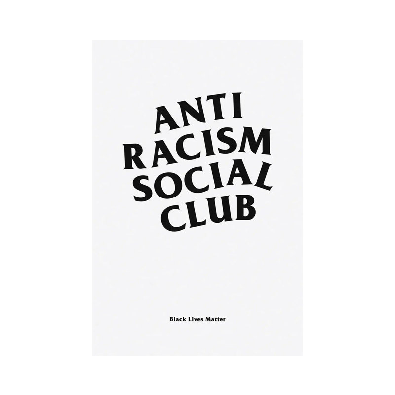 Anti Racism Social Club I by Avesix - Wrapped Canvas Print, 20.32 cm H x 30.48 cm W