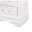 Table de chevet blanche Charlton avec DEL
