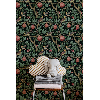 Papier peint à fleurs William Moody