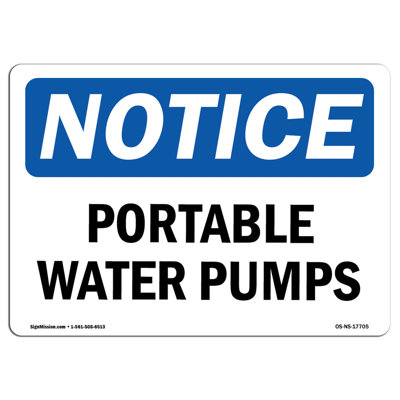 Portable Water Pumps Sign