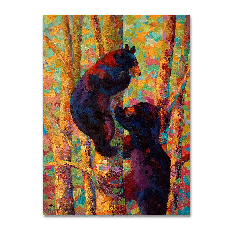 «Two High» par Marion Rose, reproduction sur toile, H 19 po x l 14 po x P 2 po