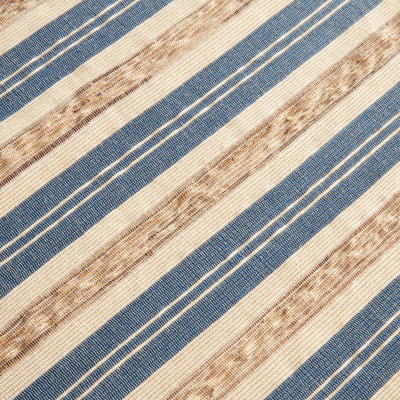 Barclay Butera Rectangle Placemat, Blue/Tan, Striped
