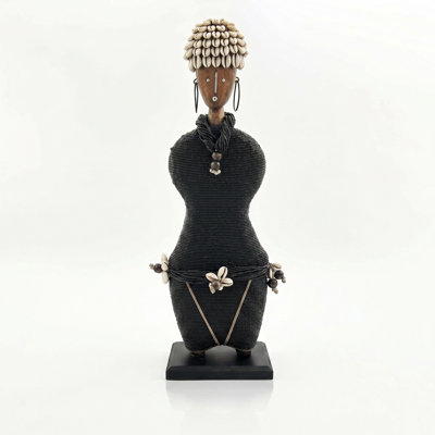 African Beaded Namji Doll, Large 18.5 in