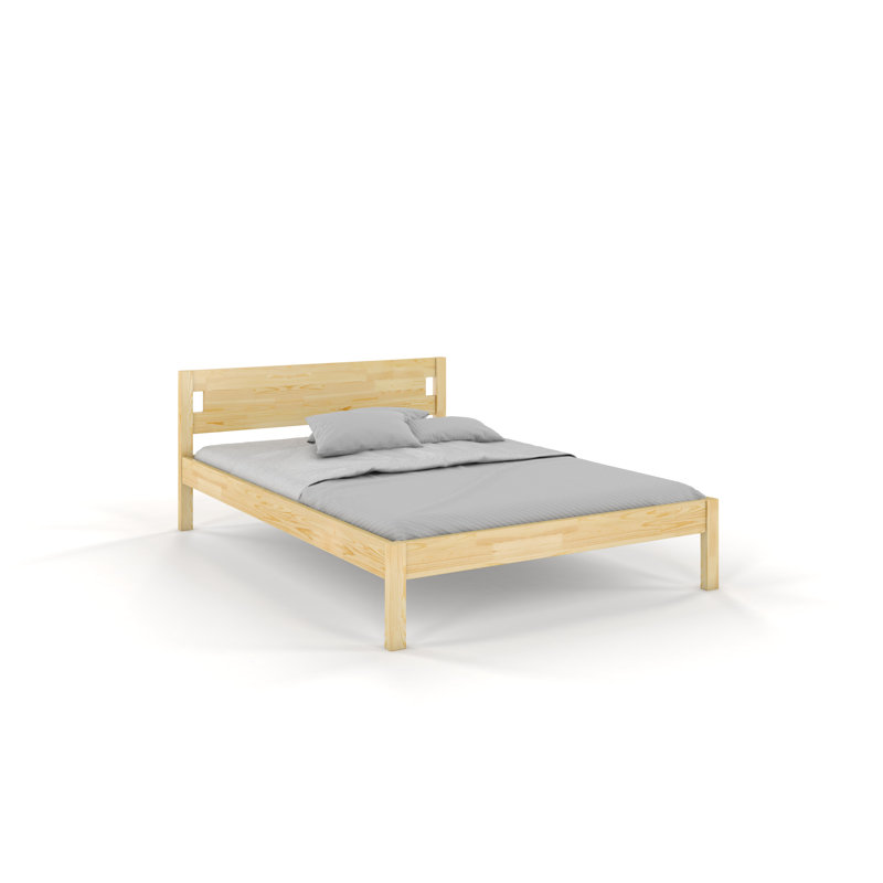 Marlette Solid Wood Bed, Natural, Super King (6')