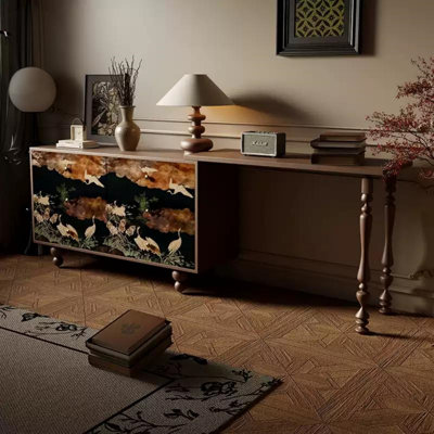 Commode en bois massif