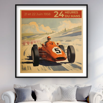 Number 5 - Contemporary Framed Matted Print for Home Decor