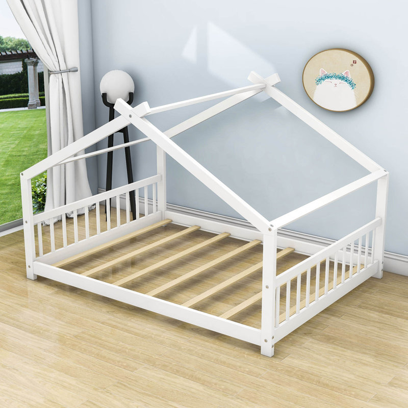 Lit plateforme Lorilei, Double, Blanc