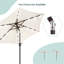Parasol de marché lumineux 7,5 pi Asylbek-456387850