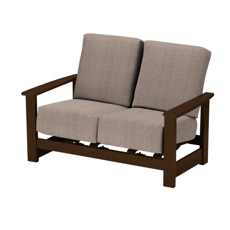 Leeward 56.5'' Wide Loveseat with Cushions, Kona, Paris