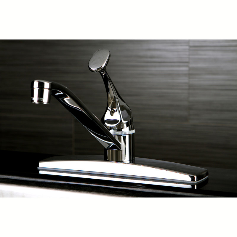 Kingston Brass Columbia One-Handle 3-Hole 8" Centerset Kitchen Faucet