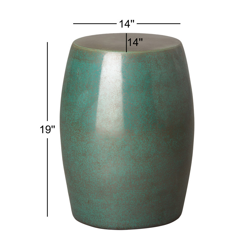 Tabouret de jardin rond lisse Ducan