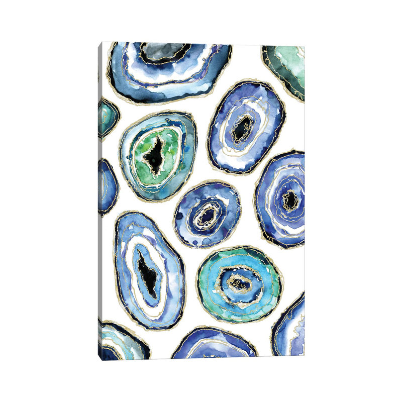 Watercolor Geodes by Blursbyai - Wrapped Canvas Gallery-Wrapped Canvas Giclée, 66.04 cm H x 45.72 cm W