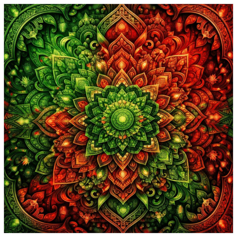 Rideaux de fenêtre complexes à motif mandala, voilages et voilages à motif mandala - 1 panneau, Transparent