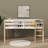 Twin Loft Bed With Guardrails And Ladder-721587282