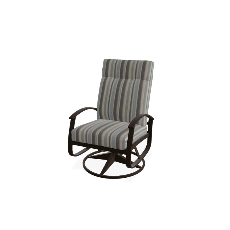 Chaise de patio pivotante avec coussins Askar, Aperçu de nuage, Kona P10, Kona texturé