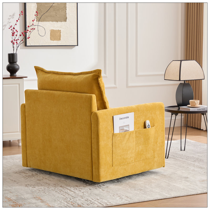 Chaises d'appoint pour le salon, Jaune moutarde