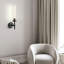 Appliques murales encastrées noires de luxe à 1 lumière à intensité variable et à intensité variable (ampoule incluse)-848082648-839631095-839631088