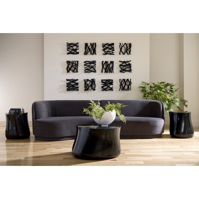 Mellow Coffee Table, Gel Coat Black