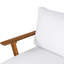 Canapés de patio confortables, ensemble moderne en bois d'acacia pour balcon de patio
