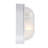 4-Pack 1-Light 8.5-in H Matte White Hardwired Outdoor Bulkhead Light
